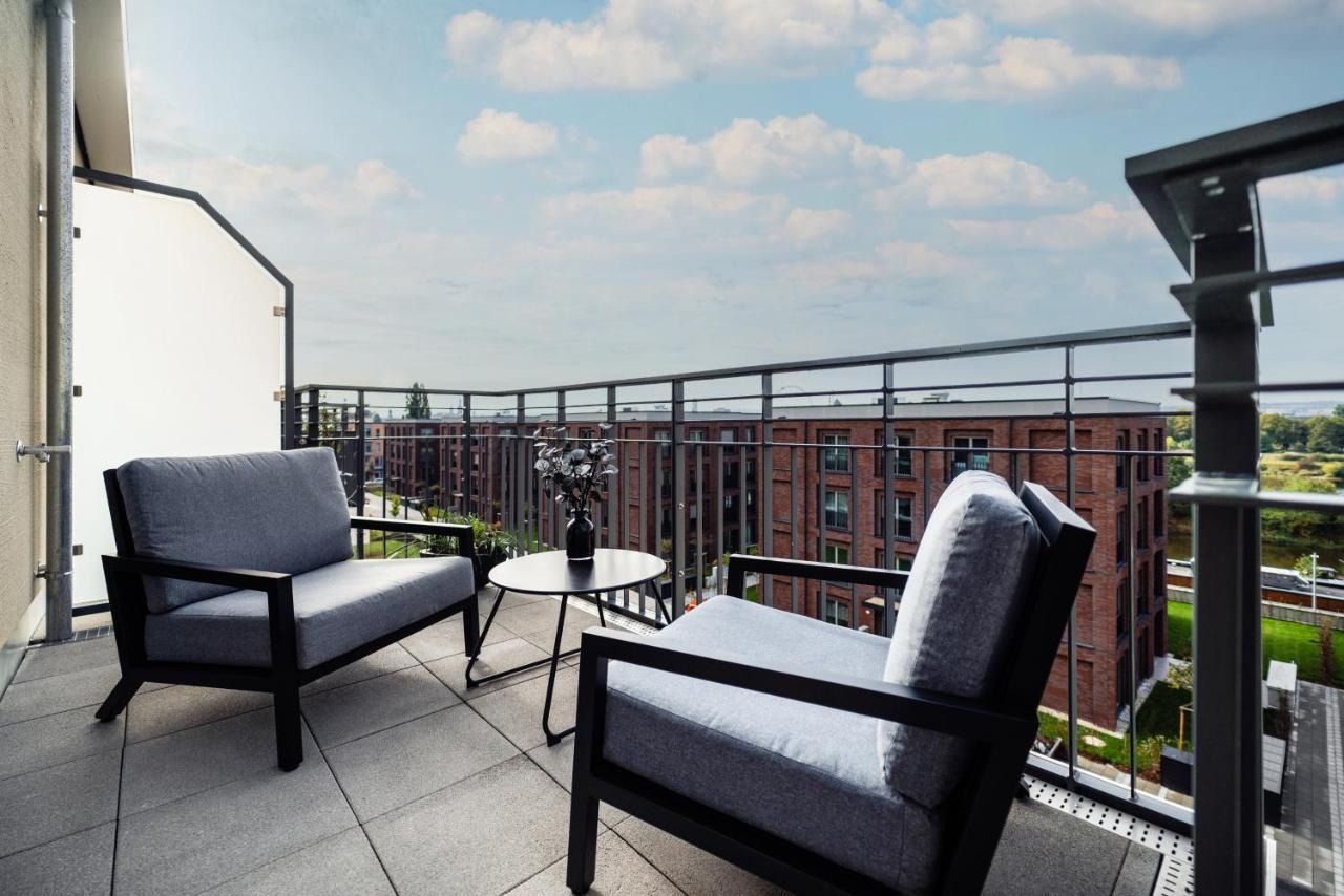 Nk Apartments - Hafencity Dresden Mit Elbblick - Modern & Zentral ภายนอก รูปภาพ